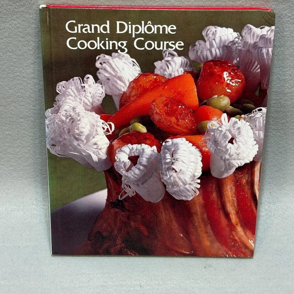 Vintage 1972 Grand Diplôme Cooking Course Vols 5-8 HC Cookbook Gourmet Recipes